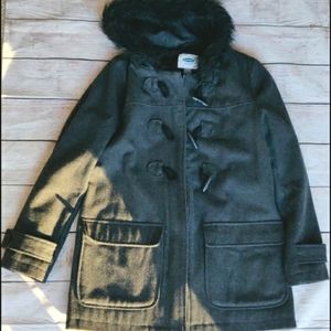 Old Navy Dark Gray Wool Coat